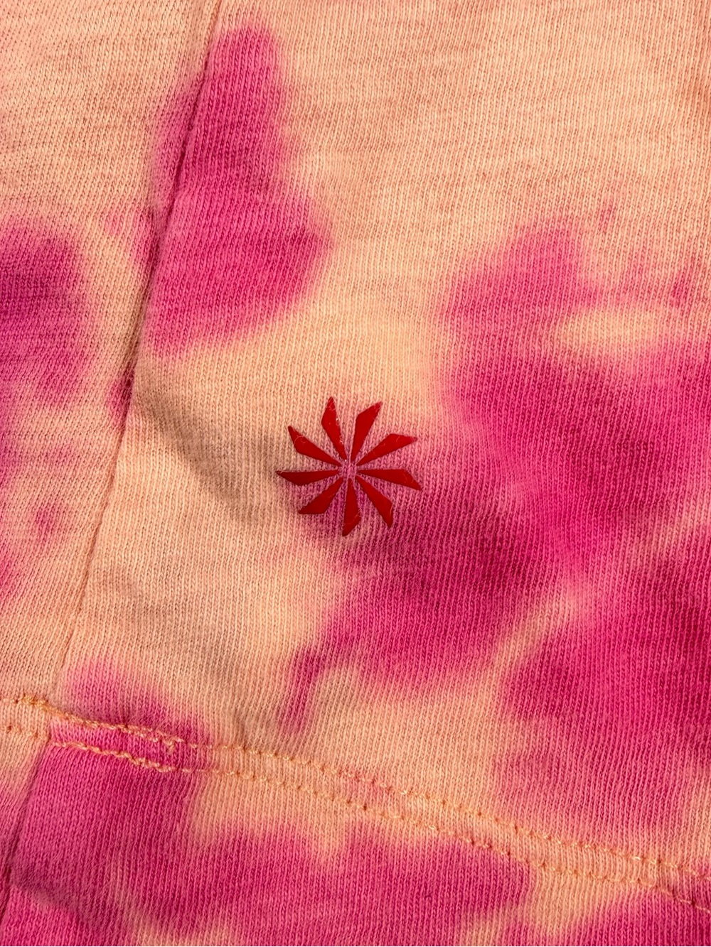 Athleta Girl Tie Dye Sleeveless Tank Top XXL 16 Pink Peach Cotton Athletic - Picture 6 of 9